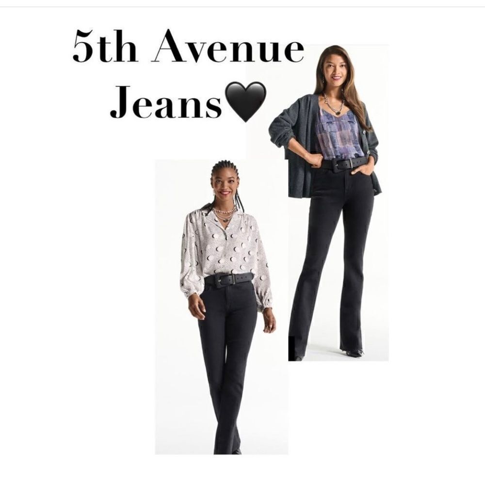 Cabi 5th Avenue Jean High Waisted Flare - Black - Size: 8 - NWOT